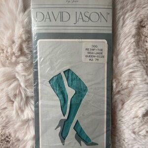 Sea-Jade Coloured Vintage Women's Hosiery- Never worn, In package